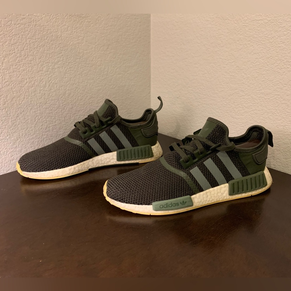 Adidas Boost NMD R1 Night Cargo sneakers green Shoes Athletic Men's Size 11.5